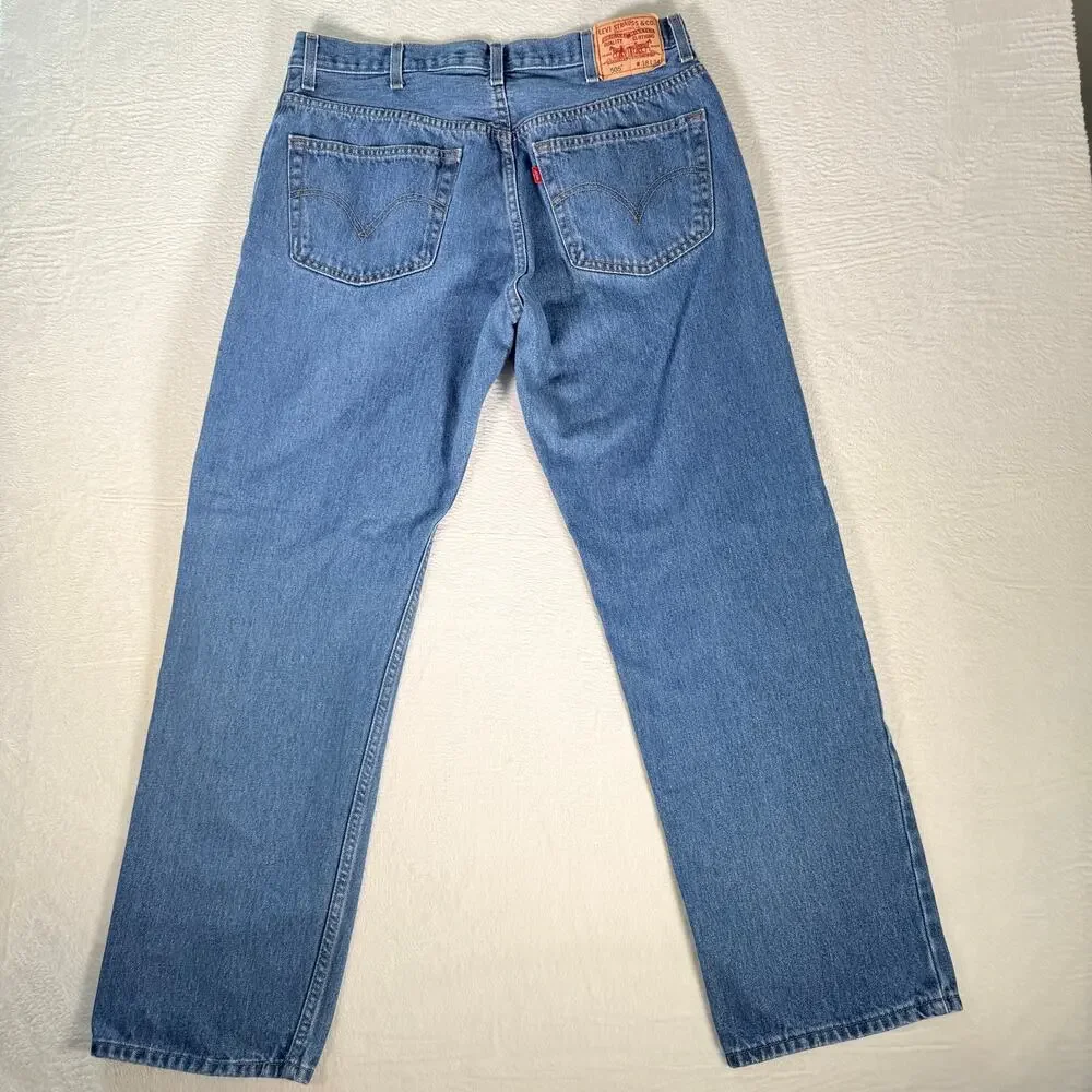 Levis Men's Regular Fit 505 Straight‎ Leg Medium Wash W38xL34 (35x30)